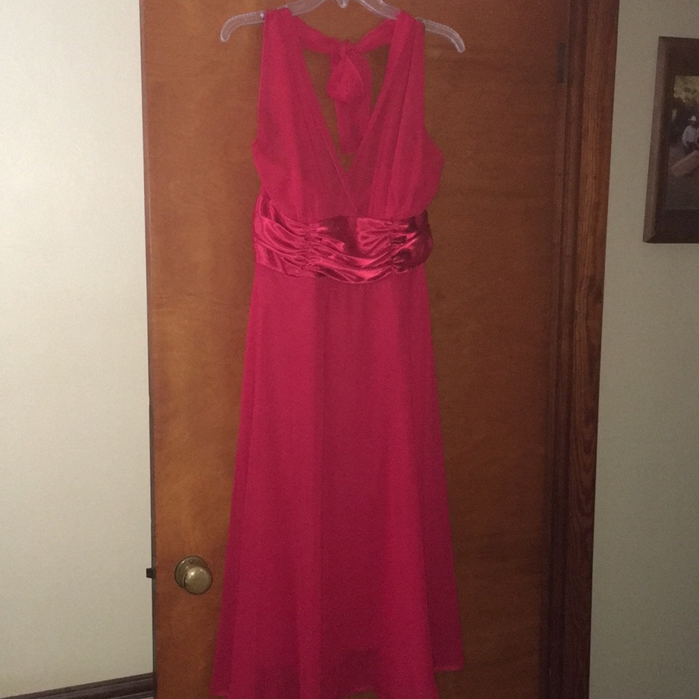Red cocktail dress